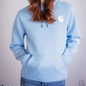 Carhartt Women's Sky Blue Hoodie